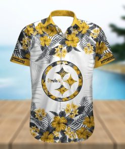 Pittsburgh Steelers Tropical Hawaiian Shirt And Shorts Summer Beach Set