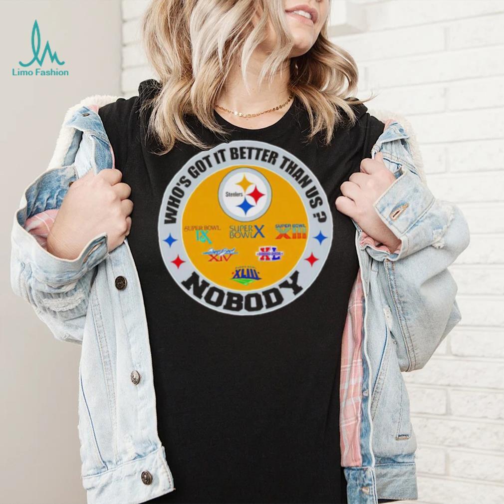 Pittsburgh Steelers L Black T-shirt GOT RINGS? WE DO! Super Bowl