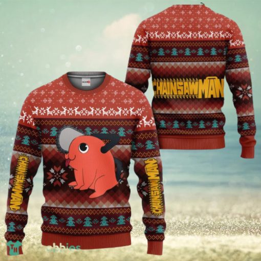 Pochita Ugly Christmas Sweater 3D Gift For Men And Women