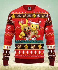 Pokemon Cute Noel Mc Ugly Christmas Sweater Red 1 Amazing Gift Men And Women Christmas Gift