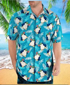 Pokemon Hawaiian Shirts Snorlax Hawaiian Shirt And Shorts NEW Mens Pokưmon Button Up Hawaiian Shirt