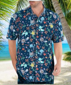 Pokemon Water Type Ocean Pattern Hawaiian Shirt