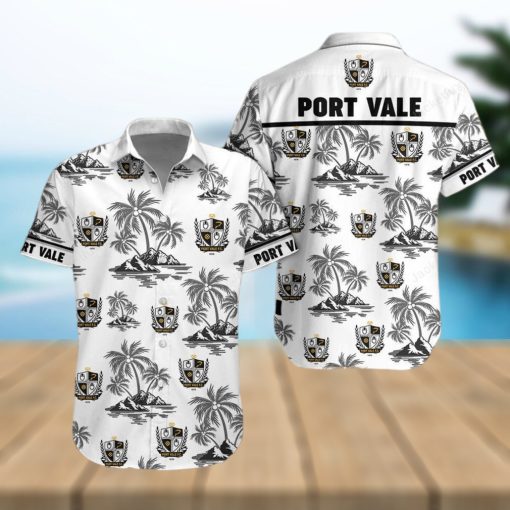 Port Vale Button Up Shirt Hawaiian Shirt