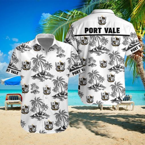 Port Vale Button Up Shirt Hawaiian Shirt