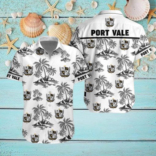 Port Vale Button Up Shirt Hawaiian Shirt