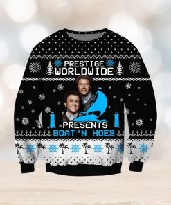 Prestige Worldwide Presents Boat’N Hoes Ugly Knitted Whiskey Christmas 3D Sweater For Men And Women