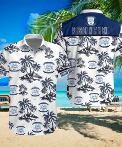 Preston North End F C Button Up Shirt Hawaiian Shirt