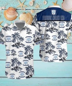 Preston North End F C Button Up Shirt Hawaiian Shirt