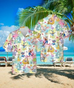 Printerval Lilo Stitch Mickey and Friends Hawaiian Shirt