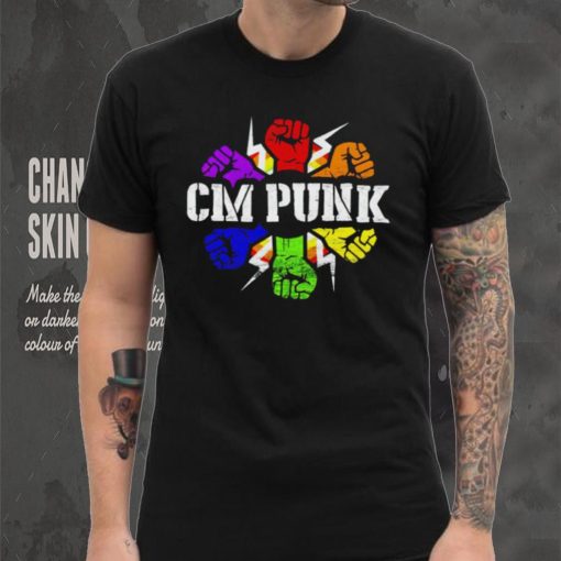 Professional Wrestler CM Punk Pride shirt