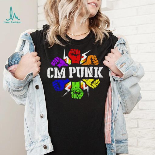 Professional Wrestler CM Punk Pride shirt