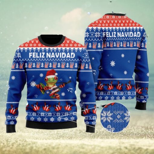 Puerto Rico Feliz Navidad Ugly Sweater Merry Christmas Puerto Rican