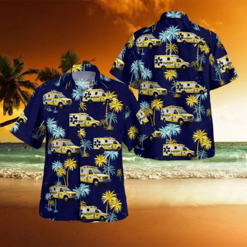 Quality Care Ambulance  Marion  Indiana 3D Hawaiian Shirt