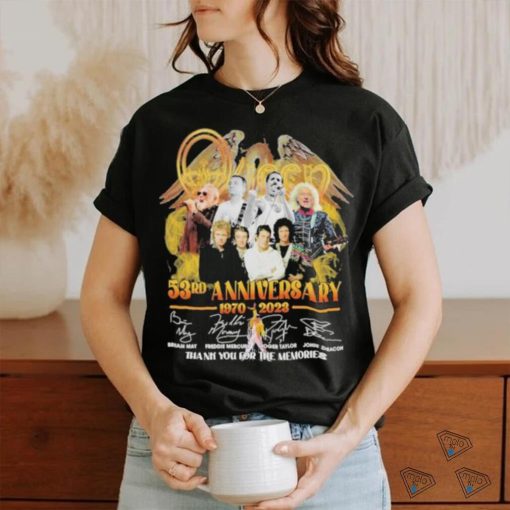 Queen Band 53rd Anniversary 1970 2023 Memories Signatures Shirt