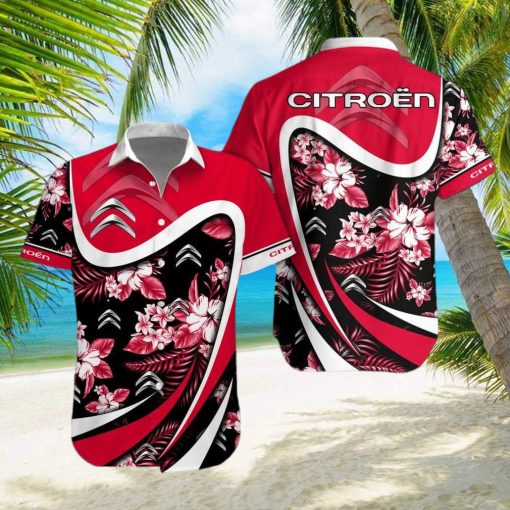 Racing Car Citroưn Logo Combo Hawaiian Shirt And Short Men Women hawaiian shirt