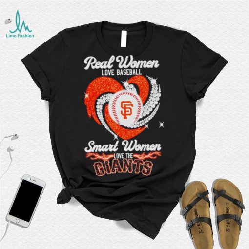 Real Women Love Baseball Smart Women Love The Giants 2023 Shirt