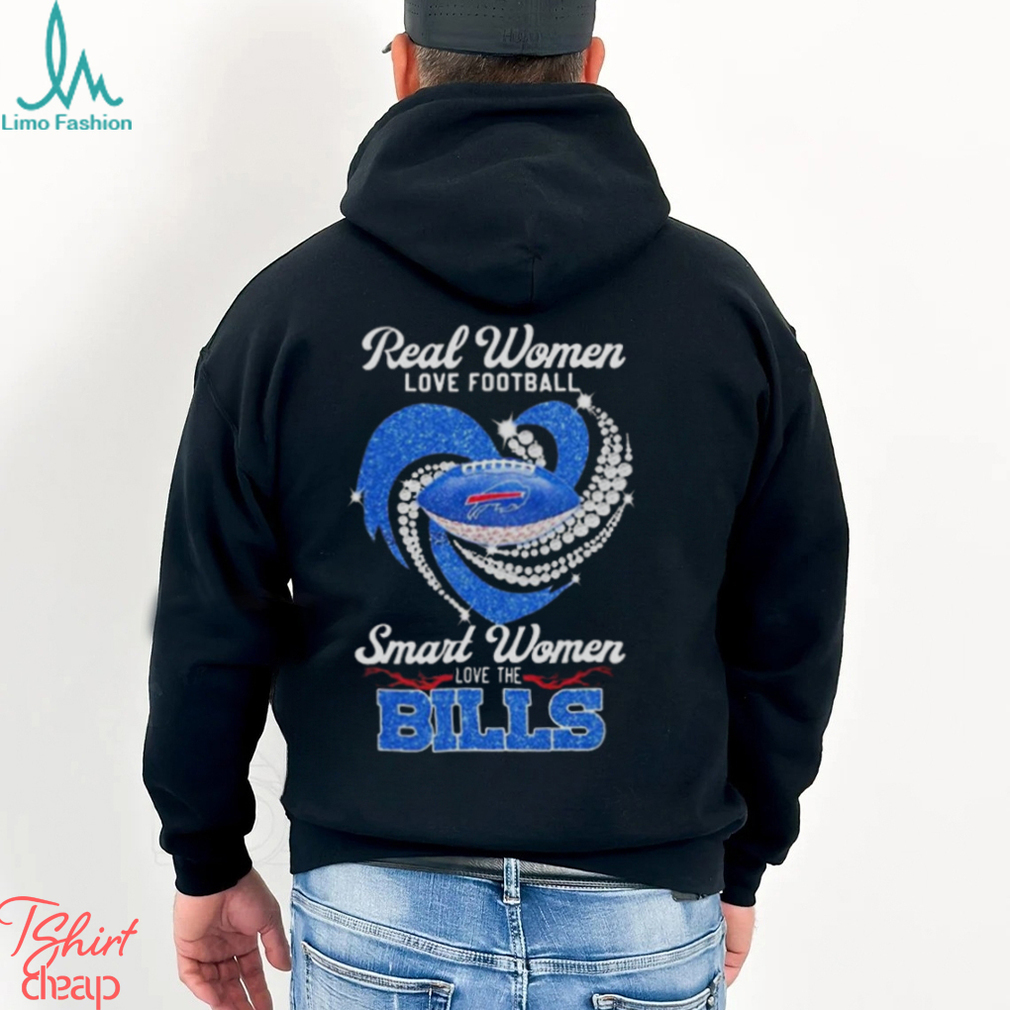 Real Women Love Football Smart Women Love The Bills Diamond logo design T shirt Real Women Love Football Smart Women Love The Bills Diamond logo design T shirt