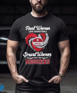 Real Women Love Football Smart Women Love The Hoosiers T Shirt