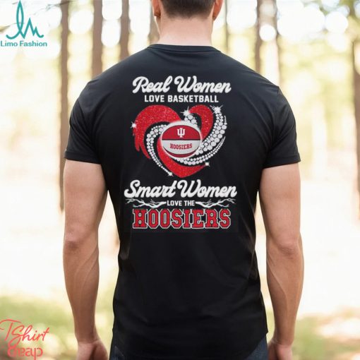 Real Women Love Football Smart Women Love The Hoosiers T Shirt