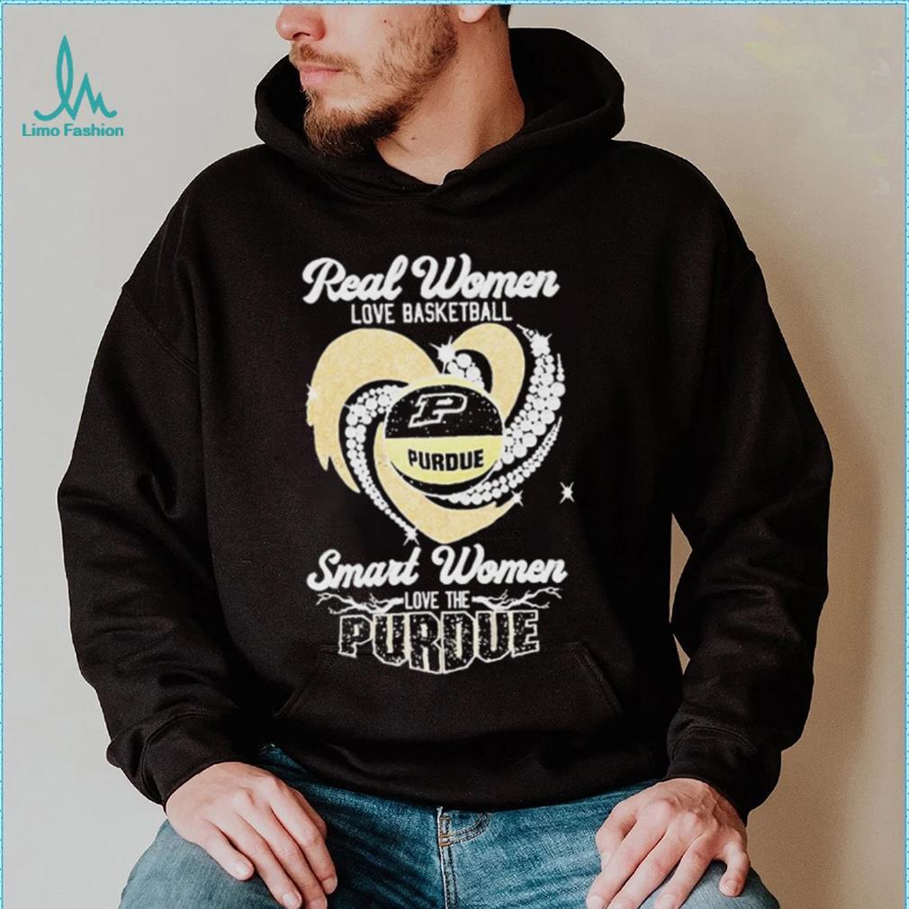 Real women love basketball smart women love the purdue boilermaker heart diamond T shirts Real women love basketball smart women love the purdue boilermaker heart diamond T shirts