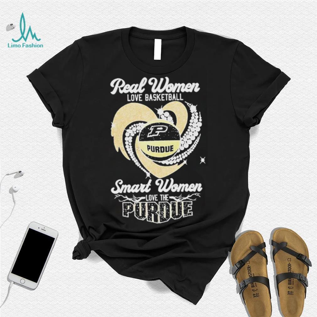 Real women love basketball smart women love the purdue boilermaker heart diamond T shirts Real women love basketball smart women love the purdue boilermaker heart diamond T shirts
