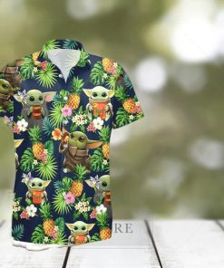 Reese’s Baby Yoda Tropical Flowery Hawaiian Shirt And Shorts Gift Hawaiian Tropical Beach