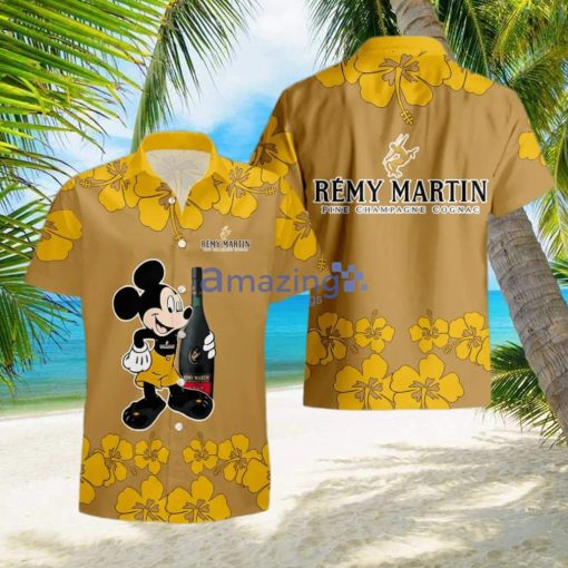 Remy Martin Funny Mickey Mouse Hibicus Flower Hawaiian Shirt