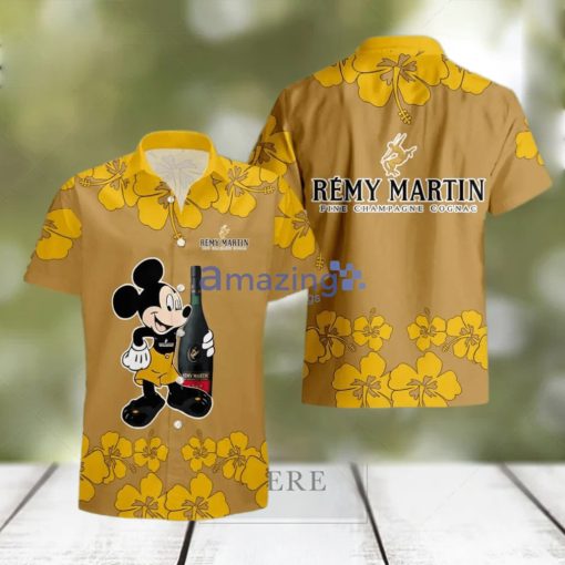 Remy Martin Funny Mickey Mouse Hibicus Flower Hawaiian Shirt