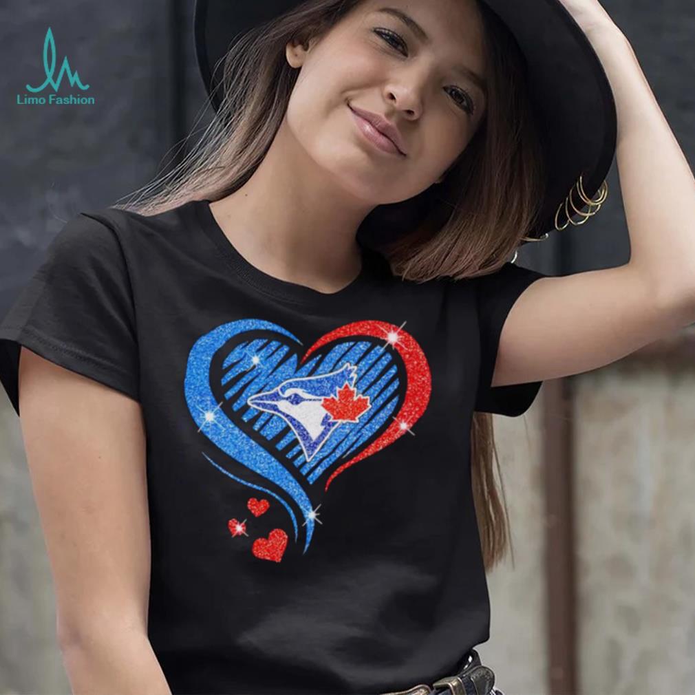 Rhinestone heart Toronto Blue Jays shirt - Limotees