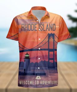 Rhode Island Retro Style Travel Summer 3D Hawaiian Shirt Gift For Men And Women Fans