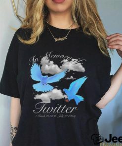 Rip Twitter In Memory Of Twitter March 21 2006 July 31 2023 Shirt