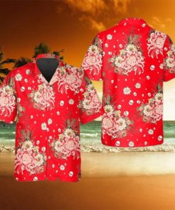 Rose Flower Skull Hawaiian Shirt This Trends Summer Beach hawaiian shirt