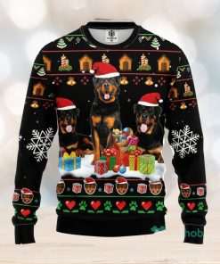 Rottweiler 2 Ugly Christmas Sweater Amazing Gift Men And Women Christmas Gift