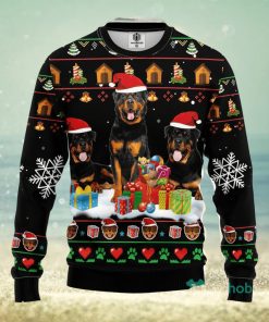 Rottweiler 2 Ugly Christmas Sweater Amazing Gift Men And Women Christmas Gift