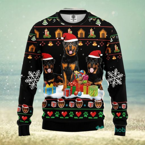 Rottweiler 2 Ugly Christmas Sweater Amazing Gift Men And Women Christmas Gift