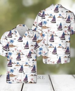 Sailboat Usa 4th Of July Hawaiian Shirt