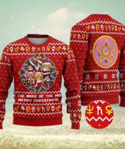 Sailor Moon Ugly Christmas Sweater Anime Xmas 3D Over Print Shirt