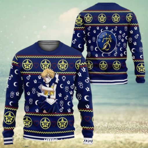 Sailor Uranus Ugly Christmas Sweater Moon Anime Xmas 3D Over Print Shirt