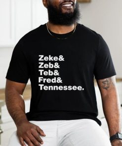 Sam Carter wearing Zeke Zeb Ted Fred Tennessee shirt