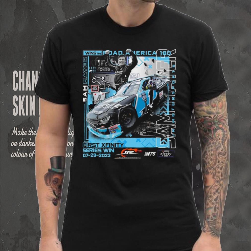 Sam Mayer Checkered Flag Sports First Win T Shirt Sam Mayer Checkered Flag Sports First Win T Shirt