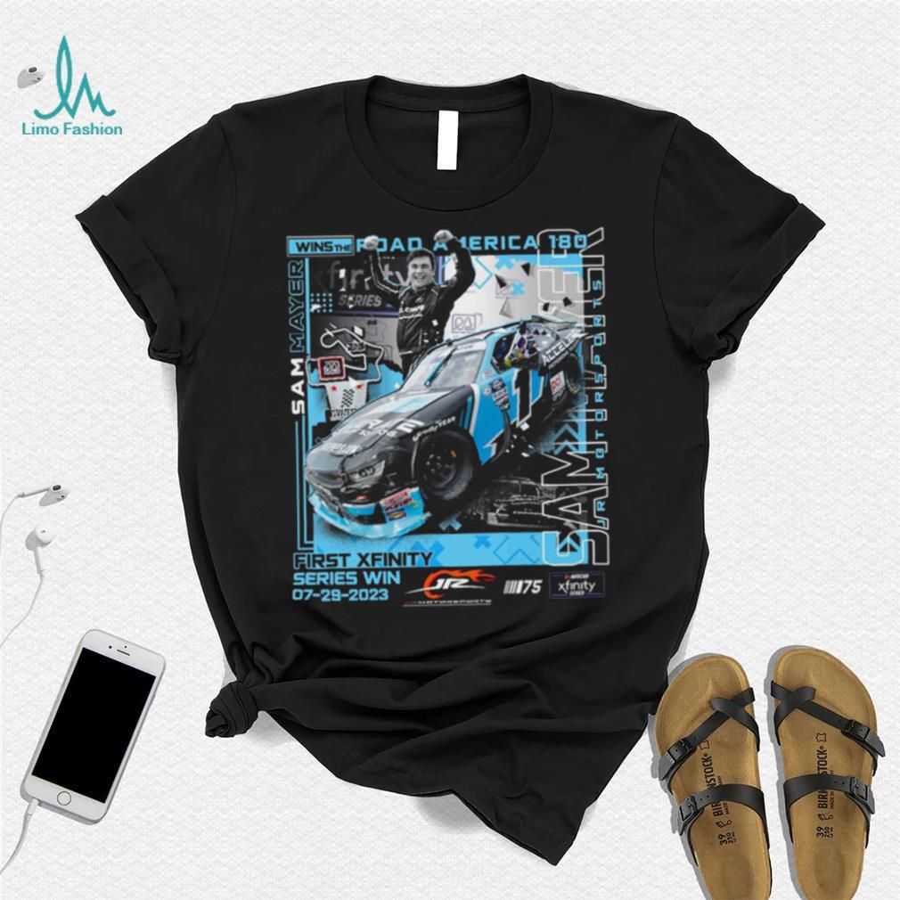 Sam Mayer Checkered Flag Sports First Win T Shirt Sam Mayer Checkered Flag Sports First Win T Shirt