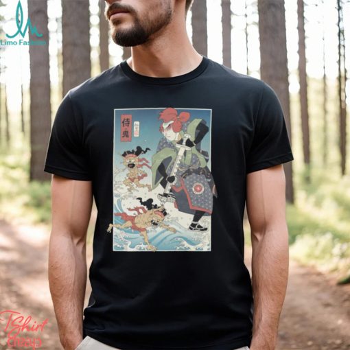 Samurai vs Demon Covid Ukiyo e Unisex T Shirt