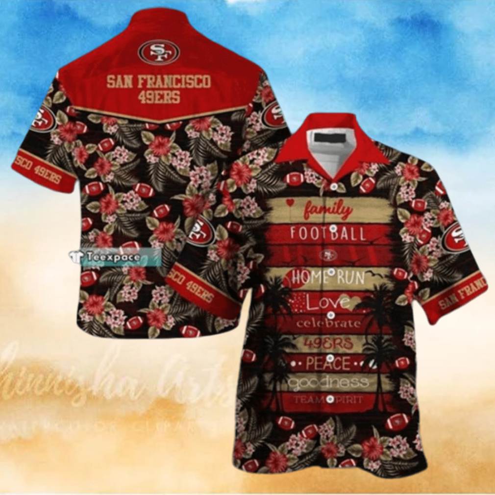 San Francisco 49ers Mens Hawaii Shirt - Teexpace