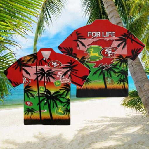 San Francisco 49ers John Deere Hawaiian T Shirt