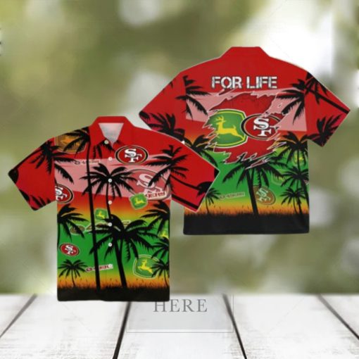 San Francisco 49ers John Deere Hawaiian T Shirt