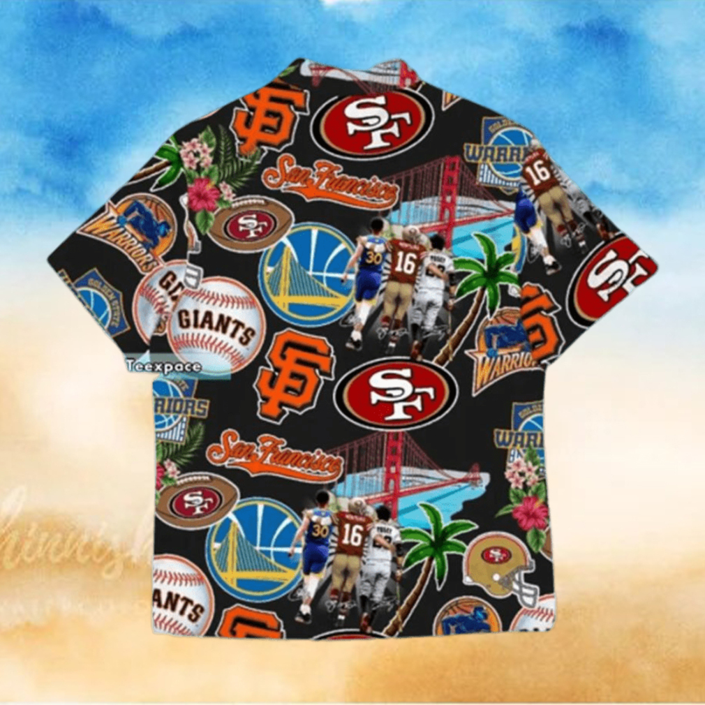 City Of Champions San Francisco Giants 49ers Black T-Shirt Crewneck Mens  Small