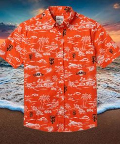 San Francisco Giants Kekai Performance Button Front Hawaiian Shirt Beach Summer Shirt  49ers Hawaiian Shirt