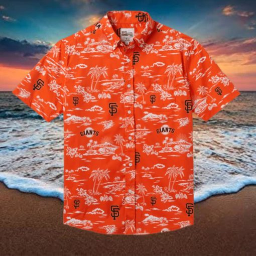 San Francisco Giants Kekai Performance Button Front Hawaiian Shirt Beach Summer Shirt  49ers Hawaiian Shirt