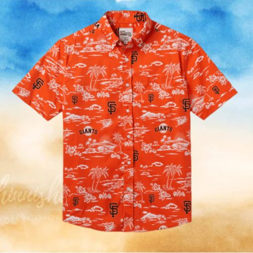 San Francisco Giants Kekai Performance Button Front Hawaiian Shirt Beach Summer Shirt  49ers Hawaiian Shirt