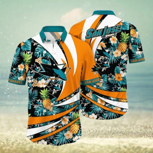 San Jose Sharks NHL Flower Hawaiian Shirt Style Gift For Men Women Fans